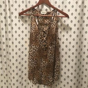 Leopard print tank top